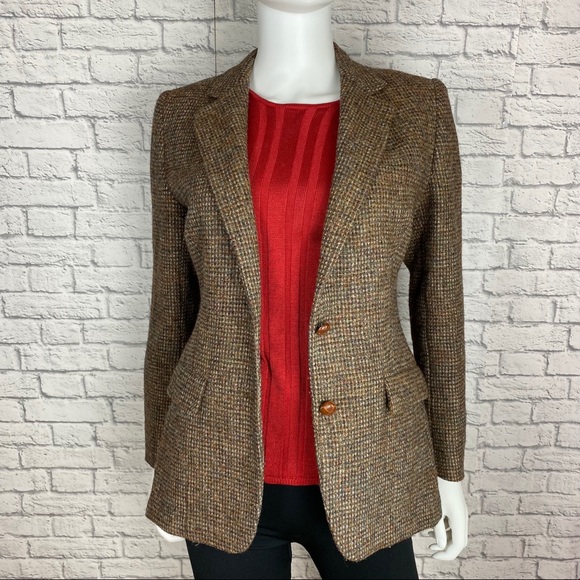 Vintage Jackets & Blazers - vintage 80's 100% Wool Tweed Jacket